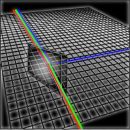 Dichroitisches Farbfilter Blau Reflektion