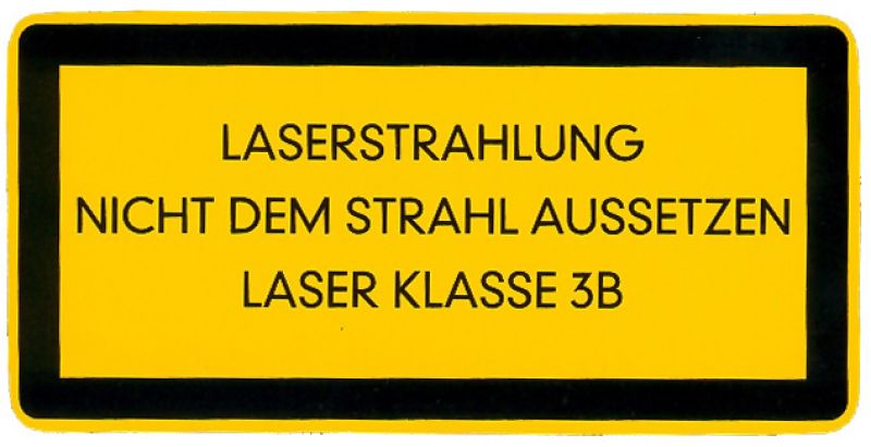 Laserschutzklasse 3b Aufkleber