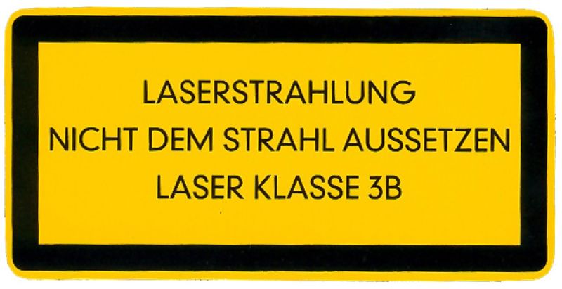 Laserschutzklasse 3b Aufkleber