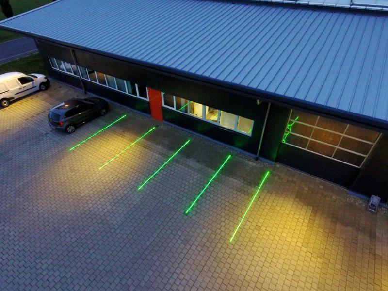 Laser virtuelle Hallenmarkierung