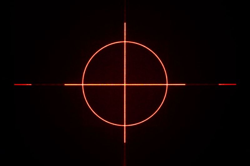 Positioning laser kit 60 mW RED "cross hair"