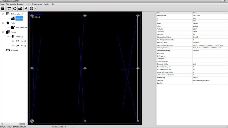 LaserCAM control software for ILP laser projectors