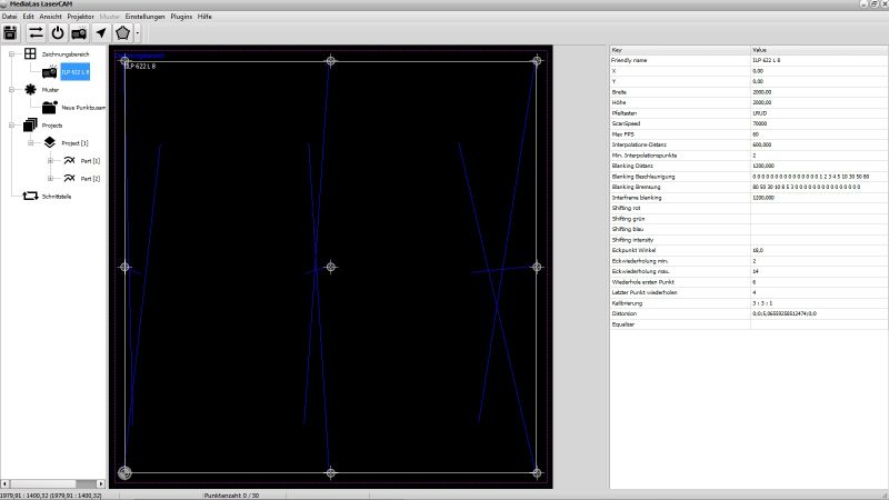 LaserCAM Ansteuersoftware für ILP Laserprojektoren