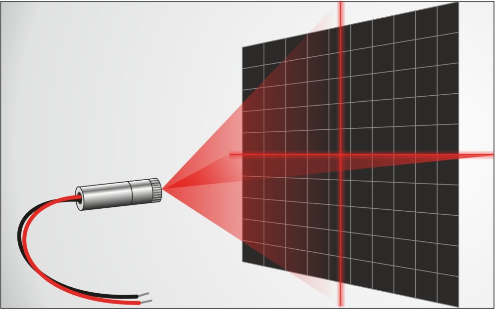 Kreuz Laser Modul Grün