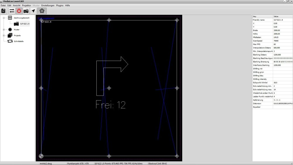 LaserCAM Ansteuersoftware für ILP Laserprojektoren