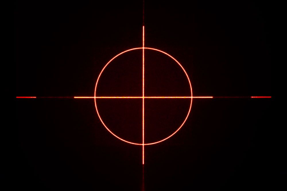 Positionierlaser Fadenkreuz Rot