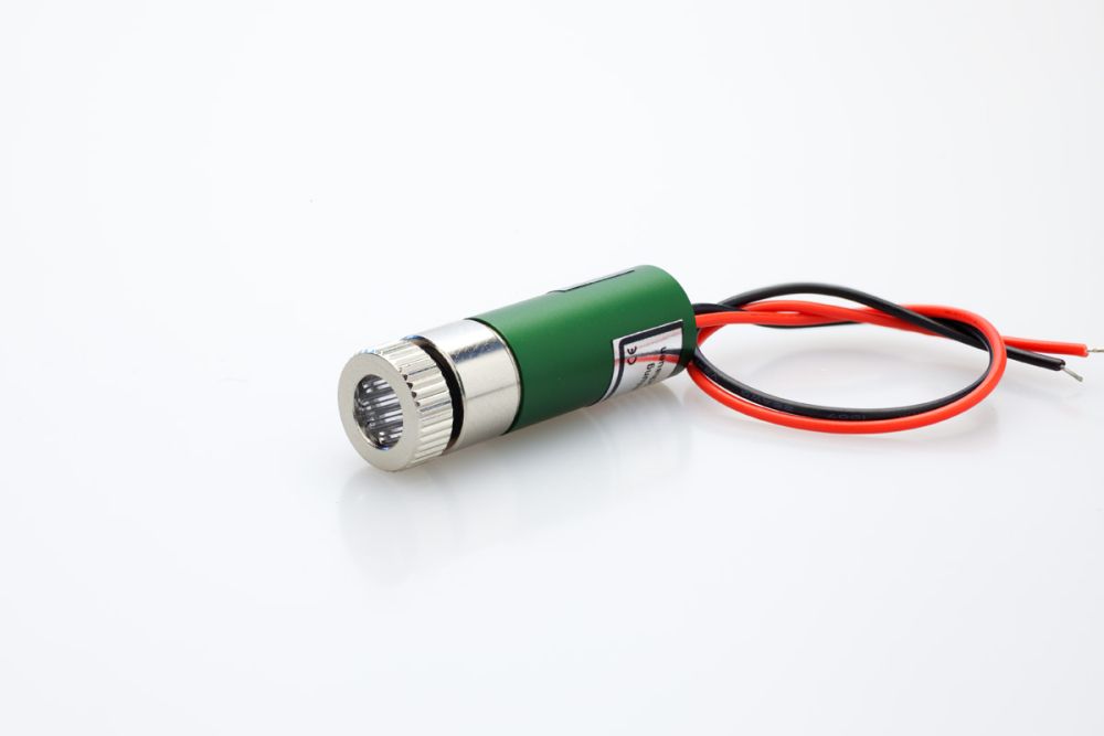 Positionierlaser Modul "Kreis " 25 mW GRÜN, isoliert, justierbarer Fokus