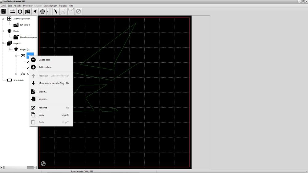 LaserCAM control software for ILP laser projectors