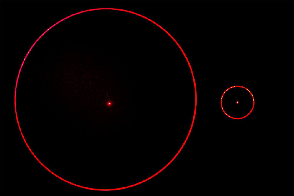 Positionierlaser Kreis