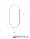 Galvo mirror 7x11x0.6mm dielectric broadband 400-700nm